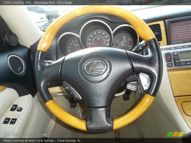 Absolutely Red / Ecru Beige 2003 Lexus SC 430