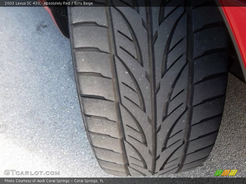 Absolutely Red / Ecru Beige 2003 Lexus SC 430