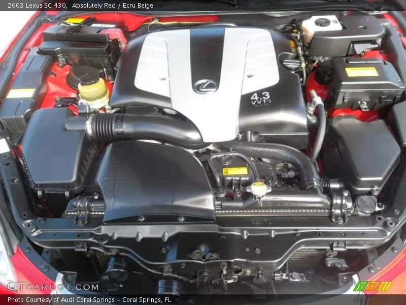 Absolutely Red / Ecru Beige 2003 Lexus SC 430