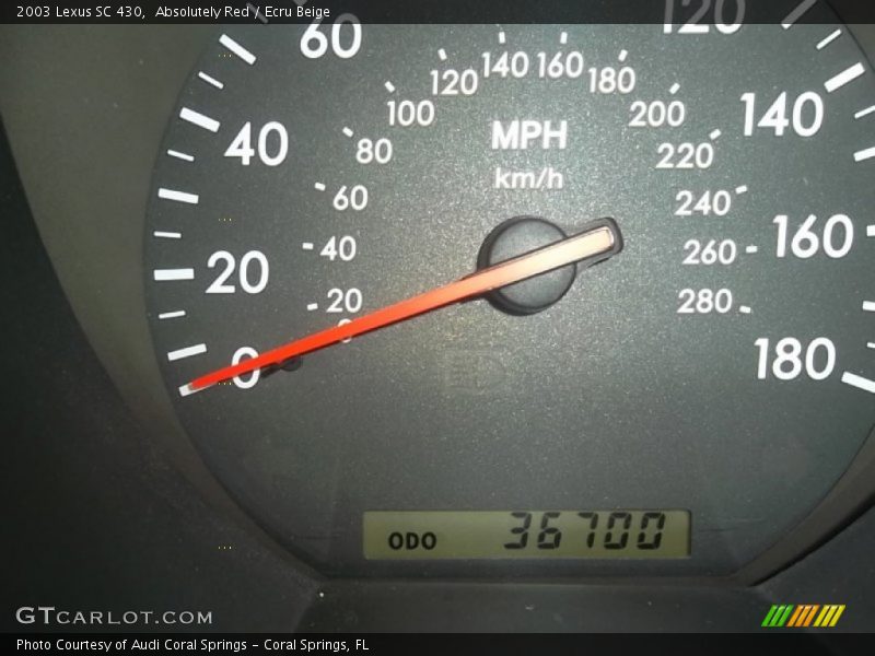 Absolutely Red / Ecru Beige 2003 Lexus SC 430