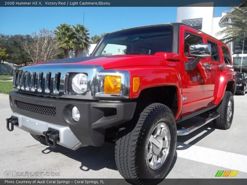 Victory Red / Light Cashmere/Ebony 2008 Hummer H3 X