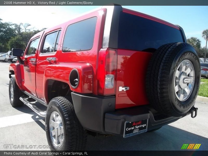Victory Red / Light Cashmere/Ebony 2008 Hummer H3 X