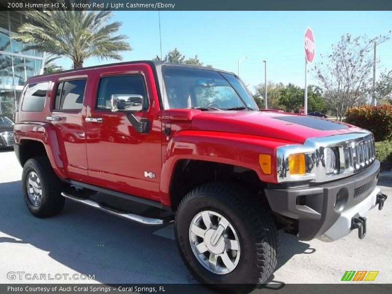 Victory Red / Light Cashmere/Ebony 2008 Hummer H3 X