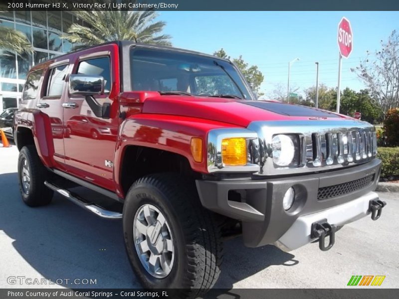 Victory Red / Light Cashmere/Ebony 2008 Hummer H3 X