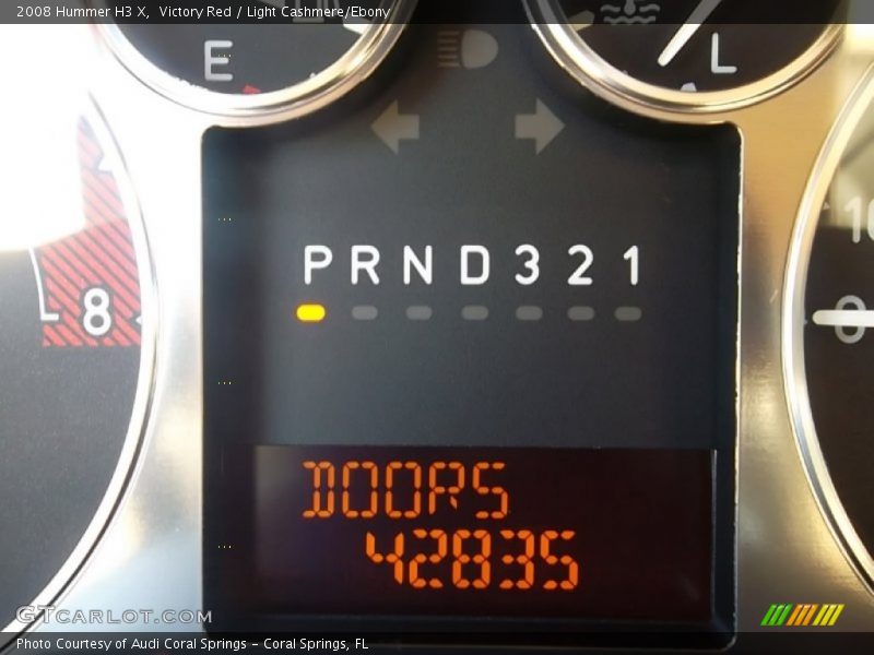 Victory Red / Light Cashmere/Ebony 2008 Hummer H3 X