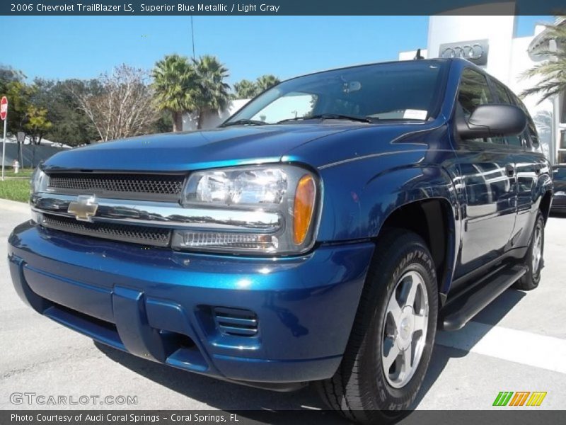 Superior Blue Metallic / Light Gray 2006 Chevrolet TrailBlazer LS