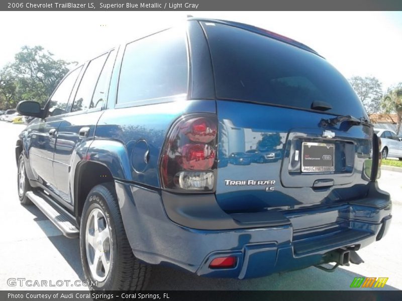 Superior Blue Metallic / Light Gray 2006 Chevrolet TrailBlazer LS