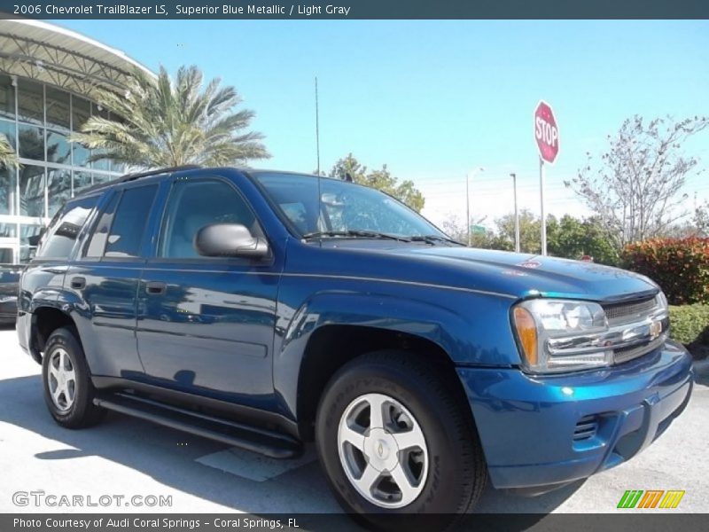 Superior Blue Metallic / Light Gray 2006 Chevrolet TrailBlazer LS