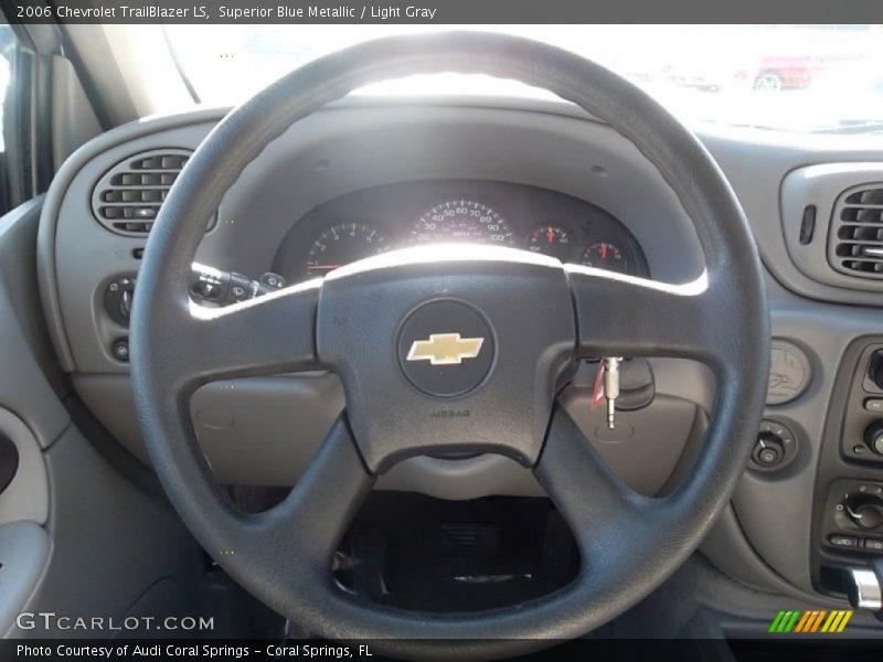 Superior Blue Metallic / Light Gray 2006 Chevrolet TrailBlazer LS