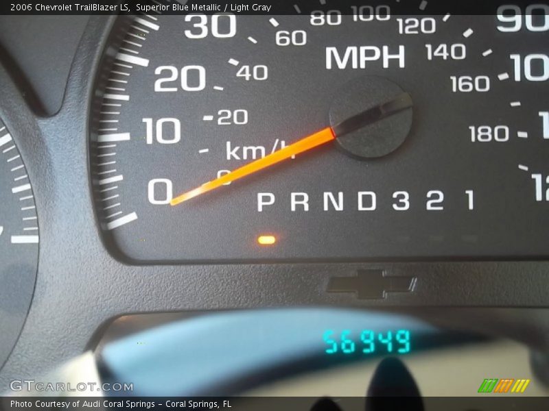 Superior Blue Metallic / Light Gray 2006 Chevrolet TrailBlazer LS