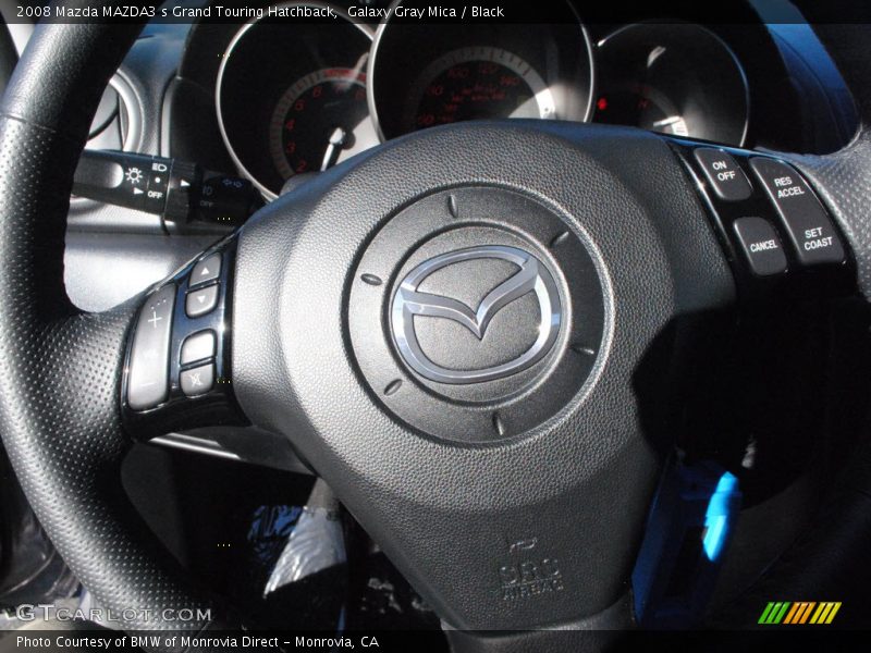 Galaxy Gray Mica / Black 2008 Mazda MAZDA3 s Grand Touring Hatchback