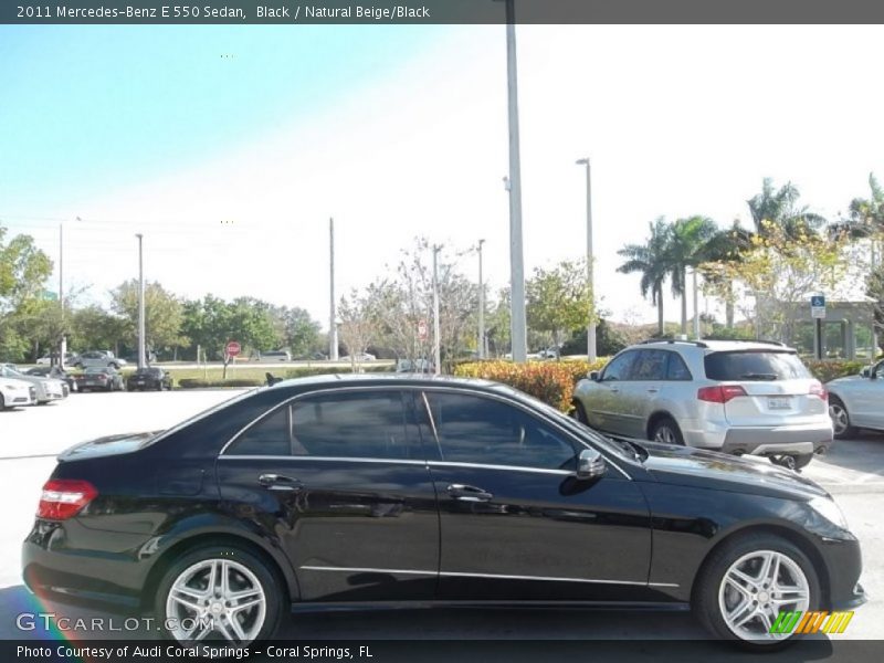 Black / Natural Beige/Black 2011 Mercedes-Benz E 550 Sedan