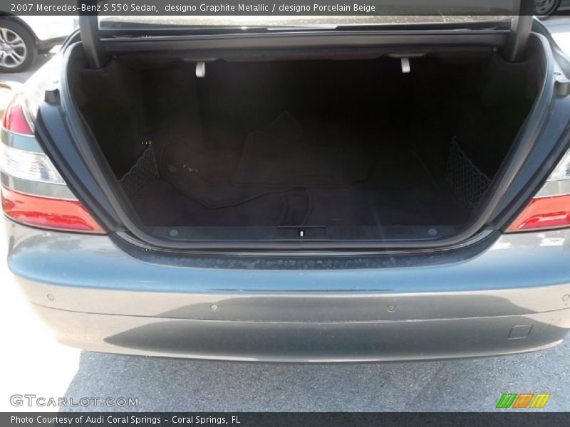  2007 S 550 Sedan Trunk