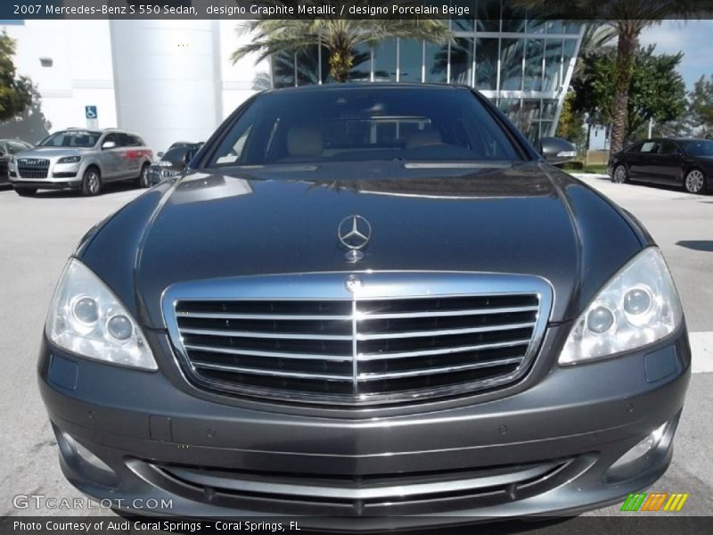 designo Graphite Metallic / designo Porcelain Beige 2007 Mercedes-Benz S 550 Sedan