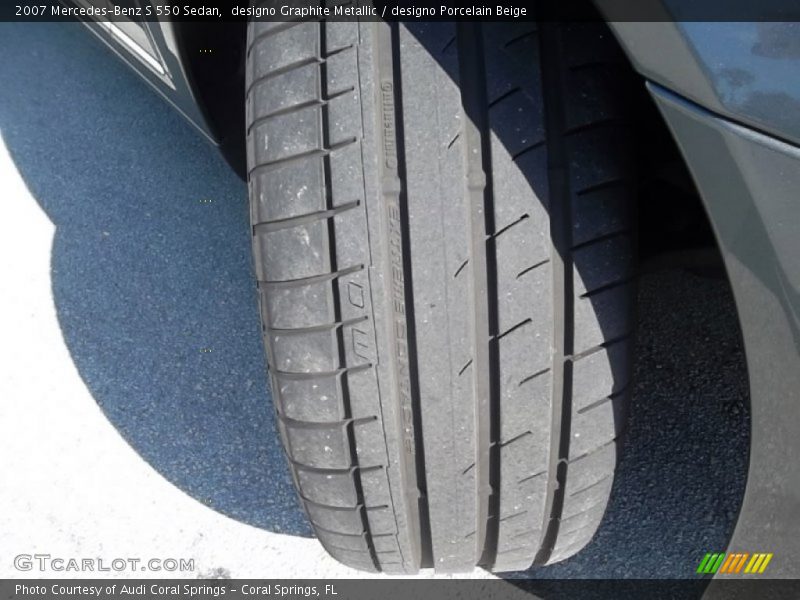 designo Graphite Metallic / designo Porcelain Beige 2007 Mercedes-Benz S 550 Sedan