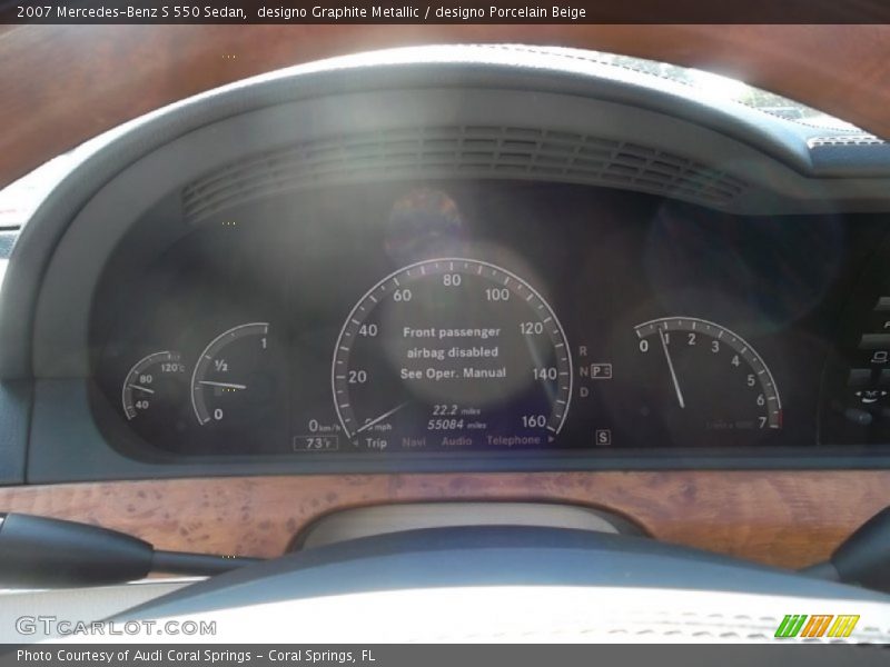  2007 S 550 Sedan 550 Sedan Gauges