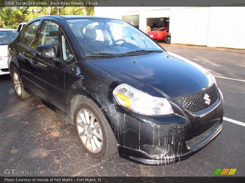 Black Pearl Metallic / Black 2008 Suzuki SX4 Sedan