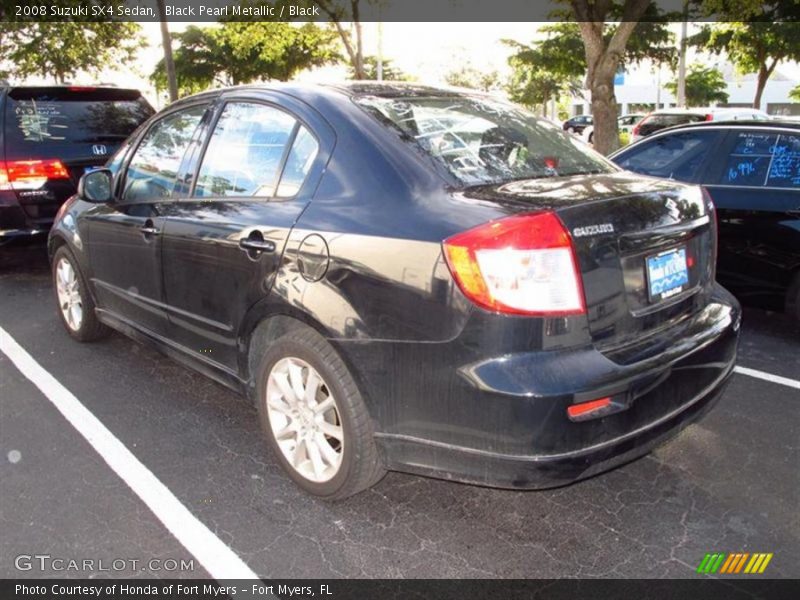 Black Pearl Metallic / Black 2008 Suzuki SX4 Sedan