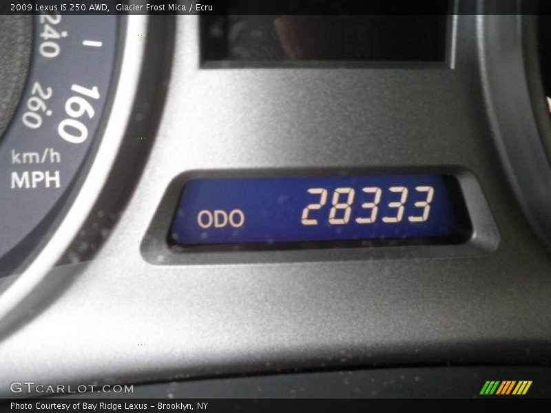Glacier Frost Mica / Ecru 2009 Lexus IS 250 AWD