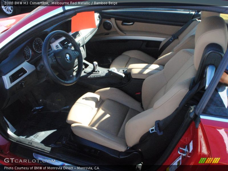 Melbourne Red Metallic / Bamboo Beige 2008 BMW M3 Convertible