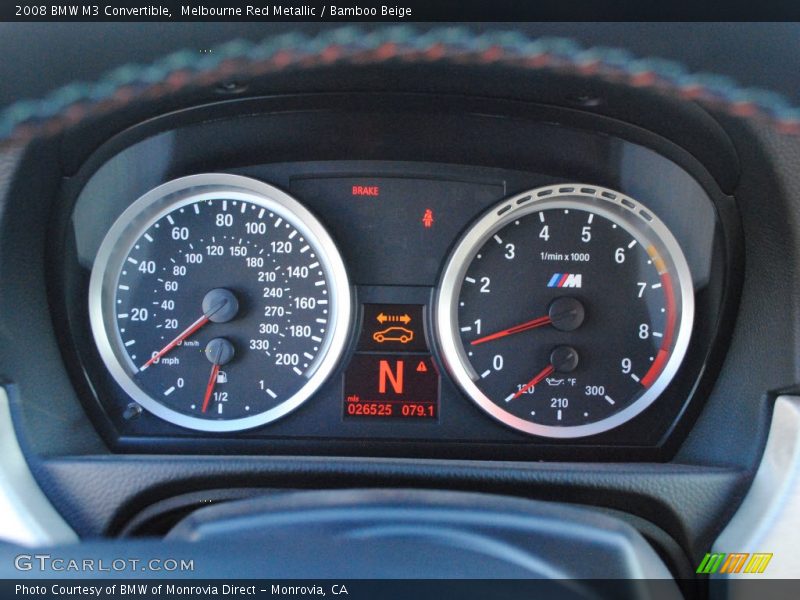 Melbourne Red Metallic / Bamboo Beige 2008 BMW M3 Convertible