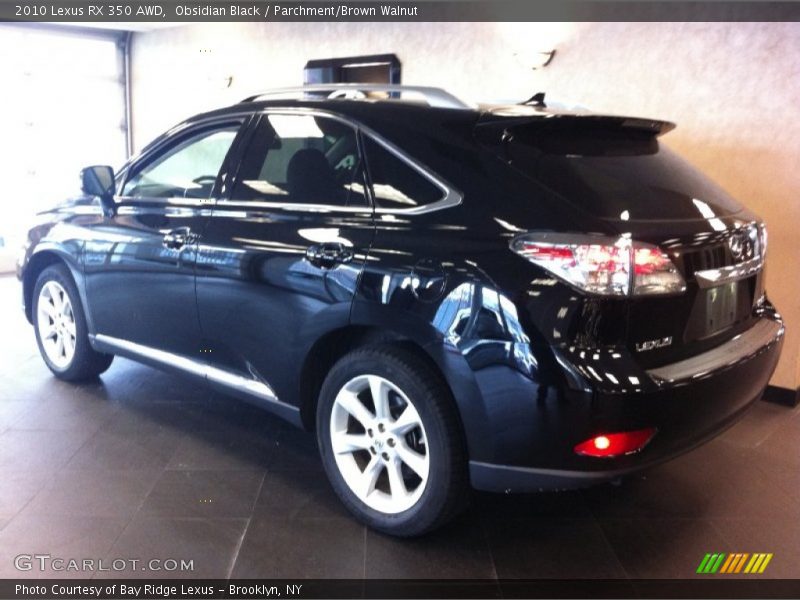 Obsidian Black / Parchment/Brown Walnut 2010 Lexus RX 350 AWD