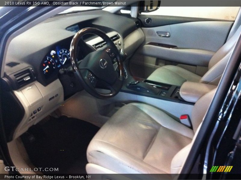 Obsidian Black / Parchment/Brown Walnut 2010 Lexus RX 350 AWD