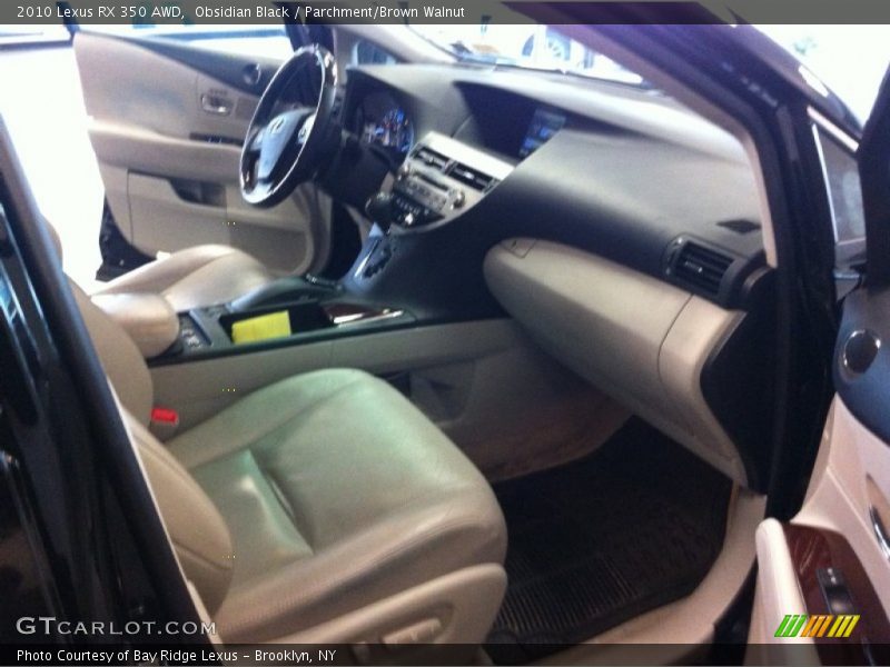 Obsidian Black / Parchment/Brown Walnut 2010 Lexus RX 350 AWD