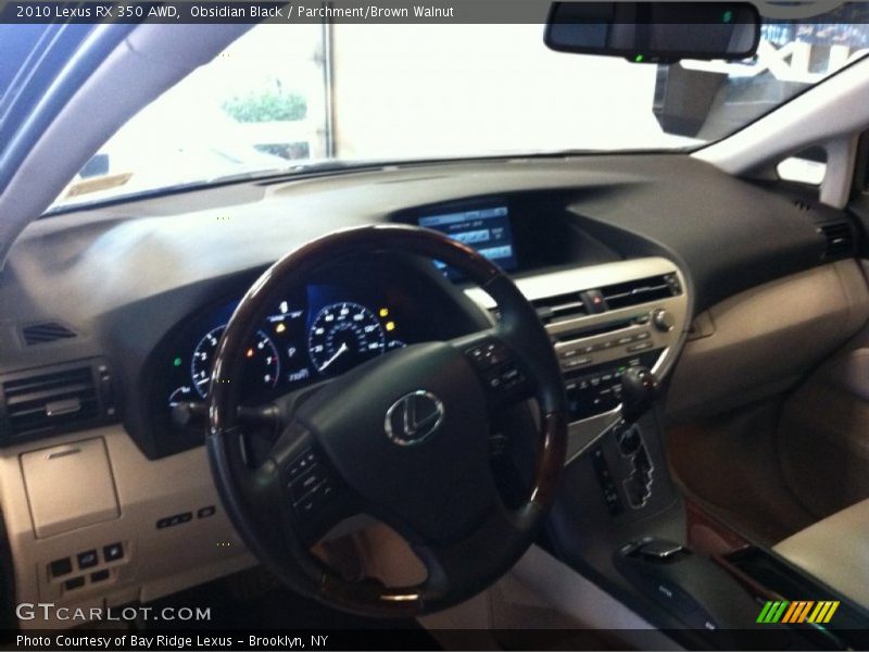 Obsidian Black / Parchment/Brown Walnut 2010 Lexus RX 350 AWD