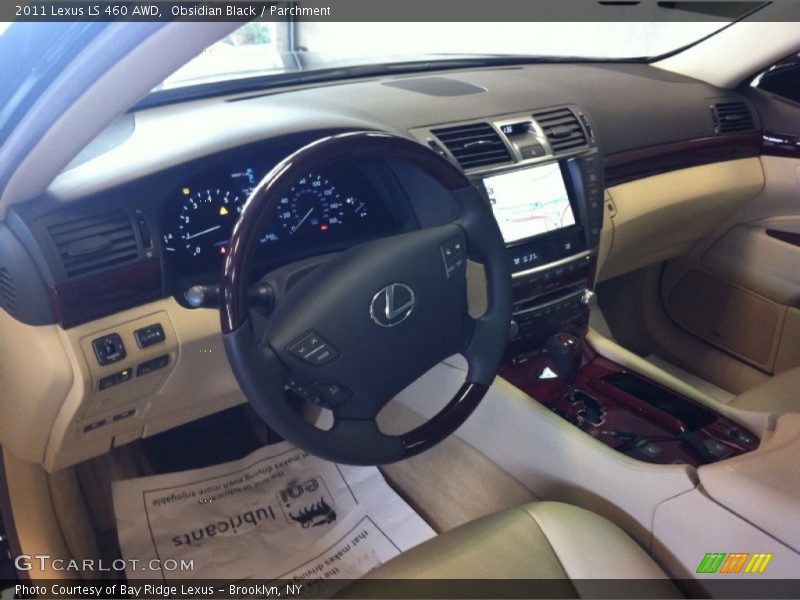 Obsidian Black / Parchment 2011 Lexus LS 460 AWD
