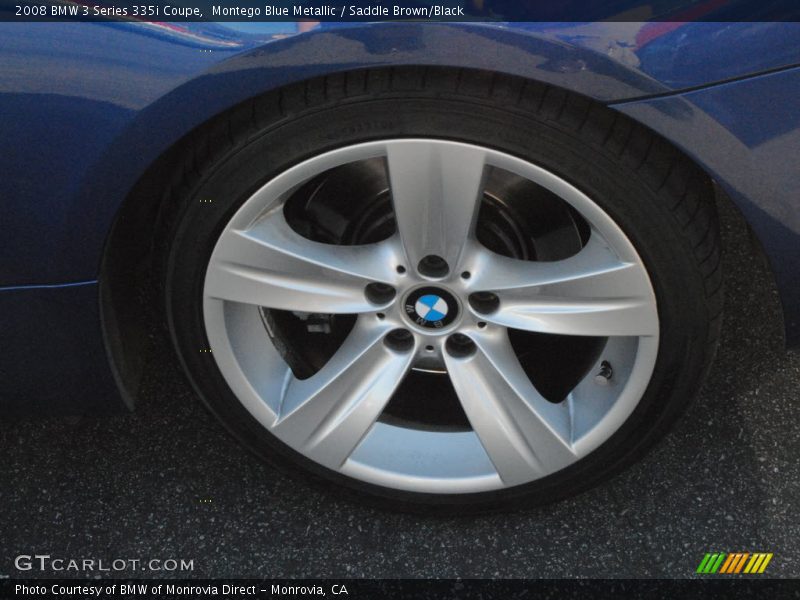 Montego Blue Metallic / Saddle Brown/Black 2008 BMW 3 Series 335i Coupe