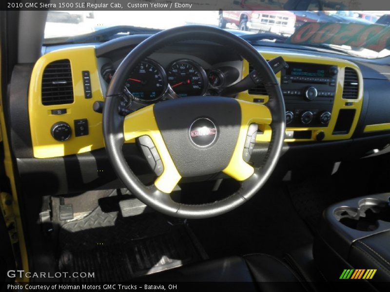 Custom Yellow / Ebony 2010 GMC Sierra 1500 SLE Regular Cab