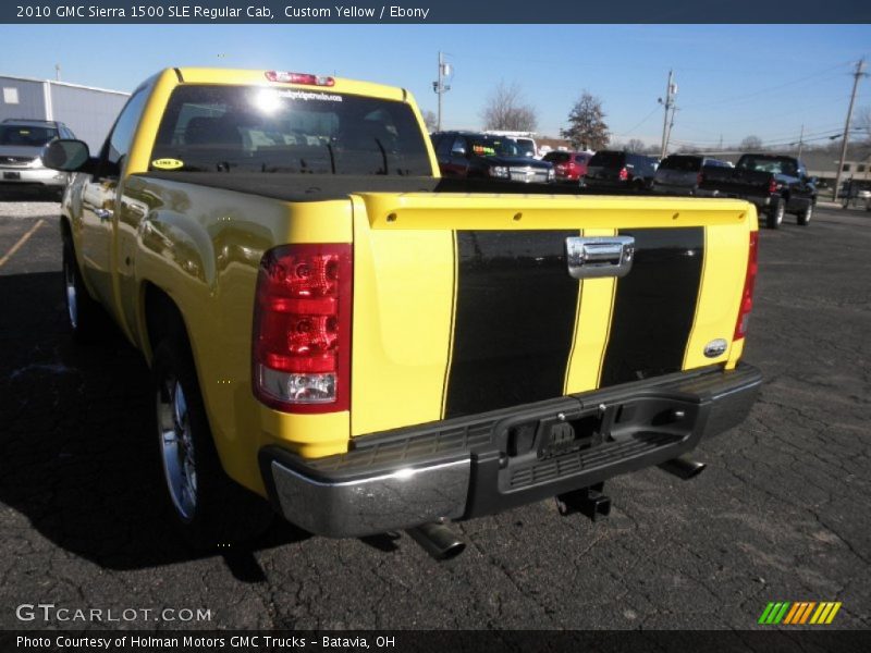 Custom Yellow / Ebony 2010 GMC Sierra 1500 SLE Regular Cab