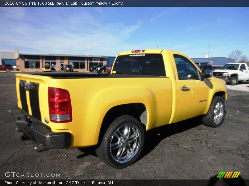 Custom Yellow / Ebony 2010 GMC Sierra 1500 SLE Regular Cab