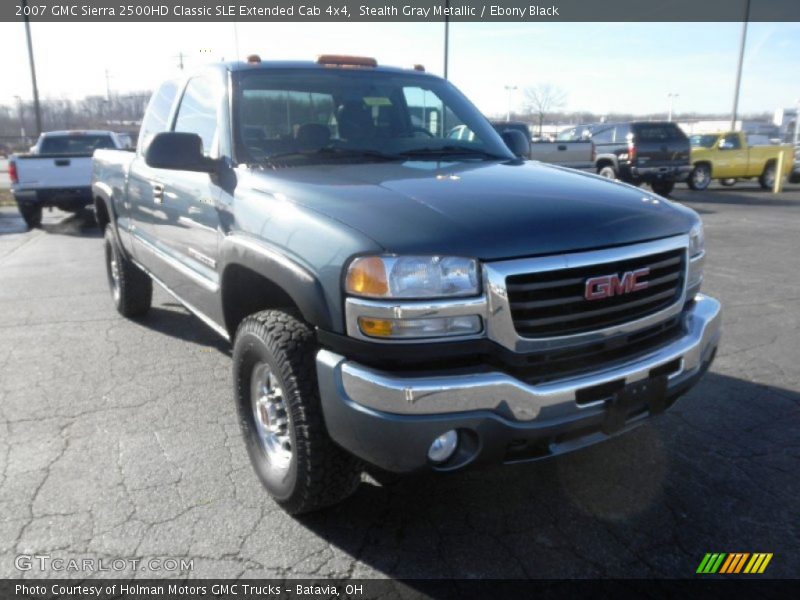 Stealth Gray Metallic / Ebony Black 2007 GMC Sierra 2500HD Classic SLE Extended Cab 4x4
