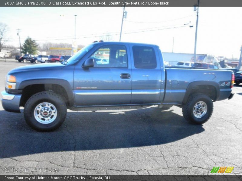 Stealth Gray Metallic / Ebony Black 2007 GMC Sierra 2500HD Classic SLE Extended Cab 4x4