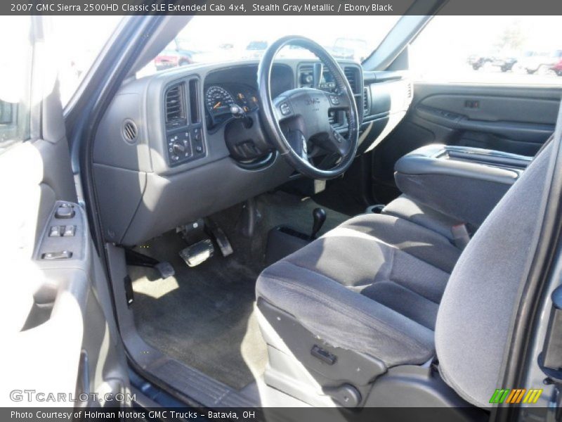 Stealth Gray Metallic / Ebony Black 2007 GMC Sierra 2500HD Classic SLE Extended Cab 4x4