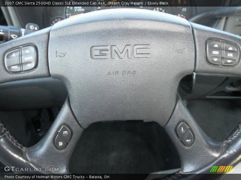 Stealth Gray Metallic / Ebony Black 2007 GMC Sierra 2500HD Classic SLE Extended Cab 4x4