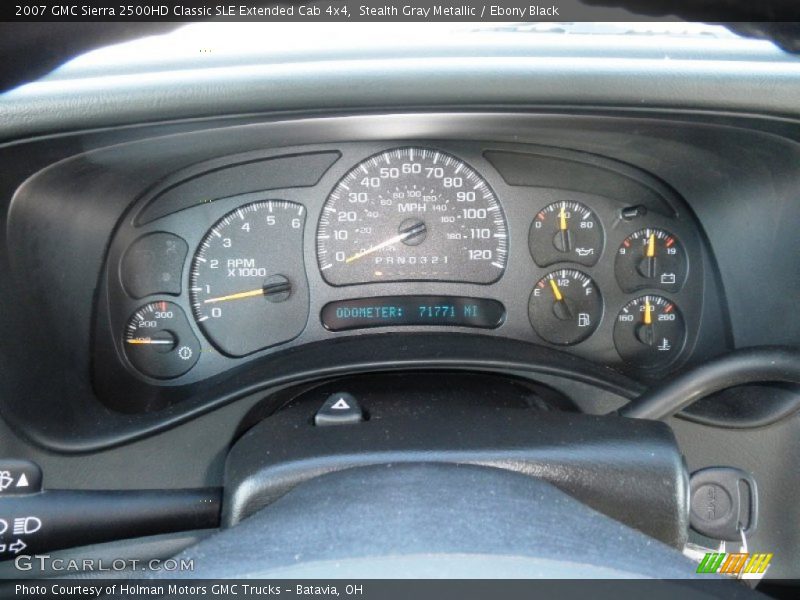 Stealth Gray Metallic / Ebony Black 2007 GMC Sierra 2500HD Classic SLE Extended Cab 4x4