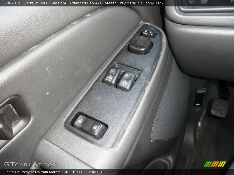 Stealth Gray Metallic / Ebony Black 2007 GMC Sierra 2500HD Classic SLE Extended Cab 4x4