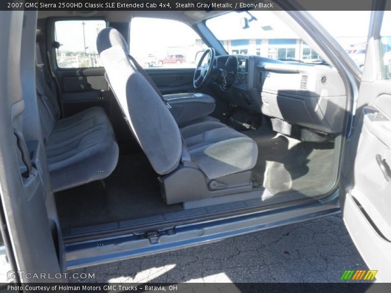 Stealth Gray Metallic / Ebony Black 2007 GMC Sierra 2500HD Classic SLE Extended Cab 4x4