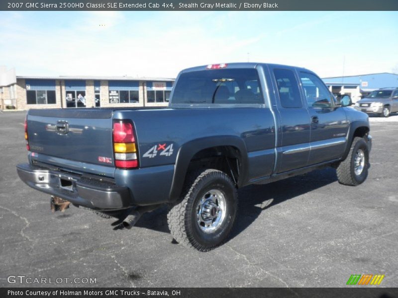 Stealth Gray Metallic / Ebony Black 2007 GMC Sierra 2500HD Classic SLE Extended Cab 4x4