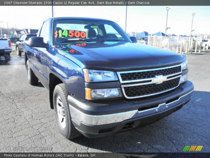 Dark Blue Metallic / Dark Charcoal 2007 Chevrolet Silverado 1500 Classic LS Regular Cab 4x4