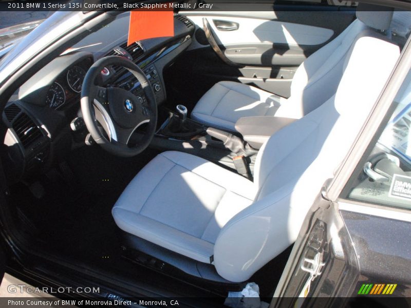 Black Sapphire Metallic / Gray 2011 BMW 1 Series 135i Convertible