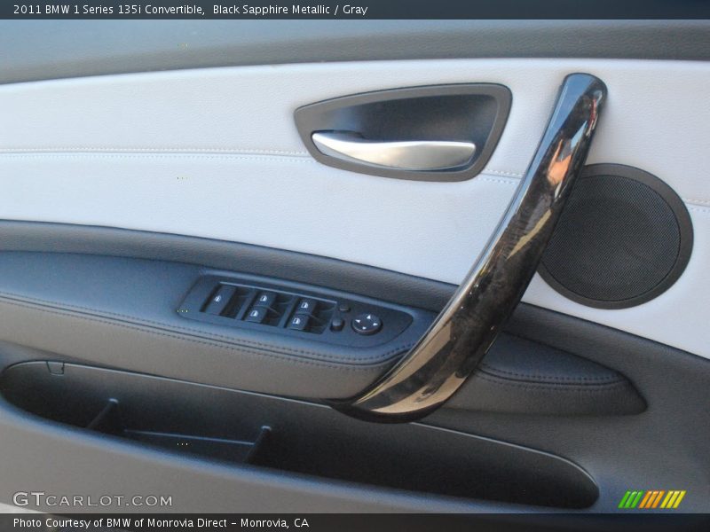 Black Sapphire Metallic / Gray 2011 BMW 1 Series 135i Convertible