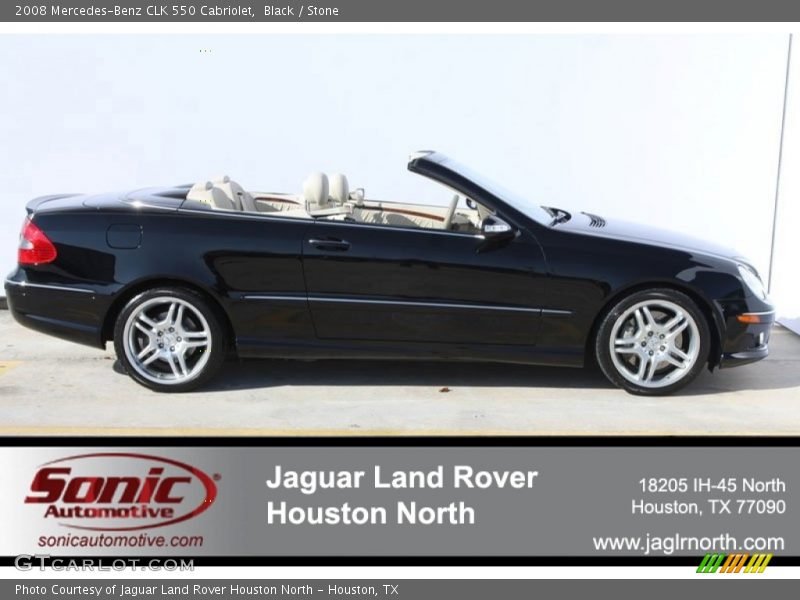 Black / Stone 2008 Mercedes-Benz CLK 550 Cabriolet