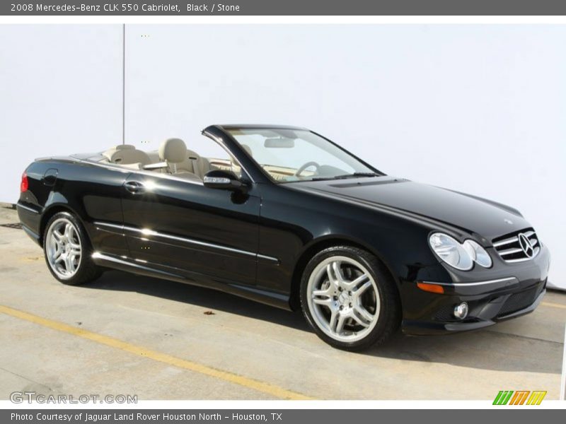 Black / Stone 2008 Mercedes-Benz CLK 550 Cabriolet