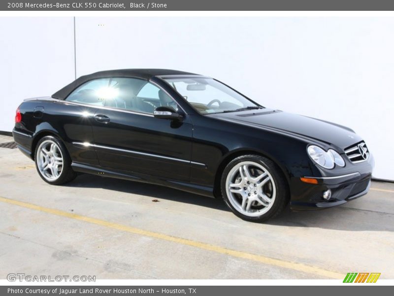 Black / Stone 2008 Mercedes-Benz CLK 550 Cabriolet