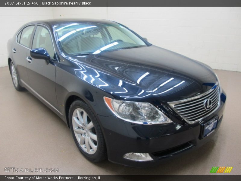 Black Sapphire Pearl / Black 2007 Lexus LS 460