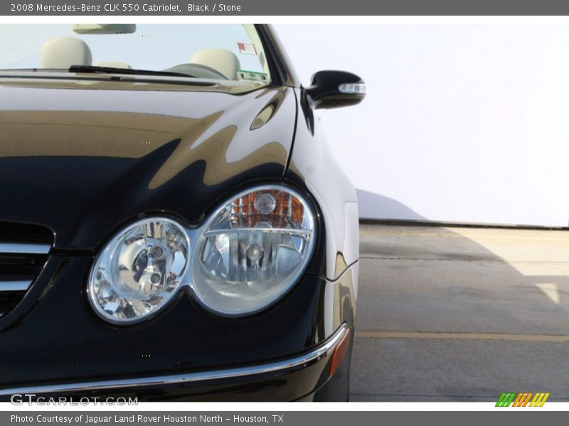 Black / Stone 2008 Mercedes-Benz CLK 550 Cabriolet
